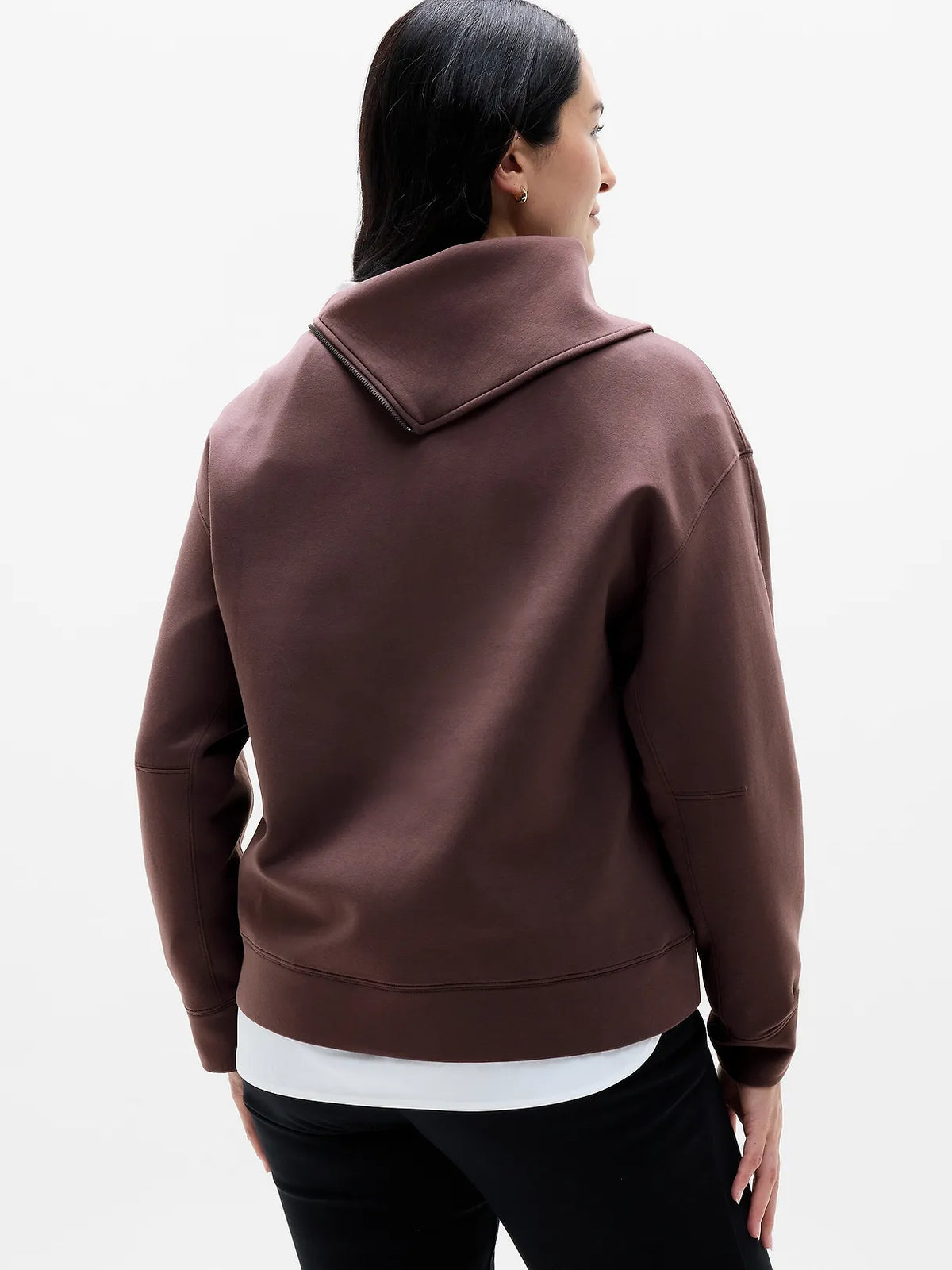 Form Knit Shawl Collar Sweatshirt