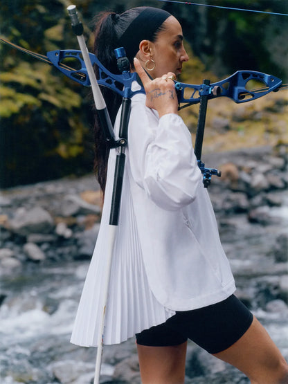 Featherweight Plissé Jacket