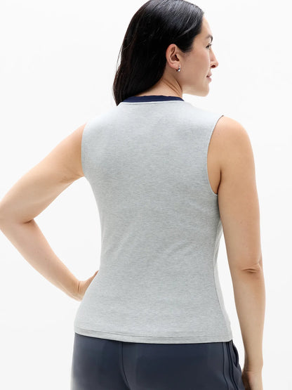 Signature Rib V-Neck Muscle Tank