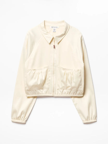 Athleta Girl Pleat Perfect Satin Jacket