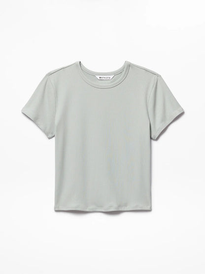 Signature Rib Crop Tee