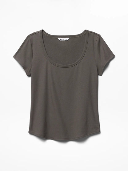 Signature Rib Scoop Tee