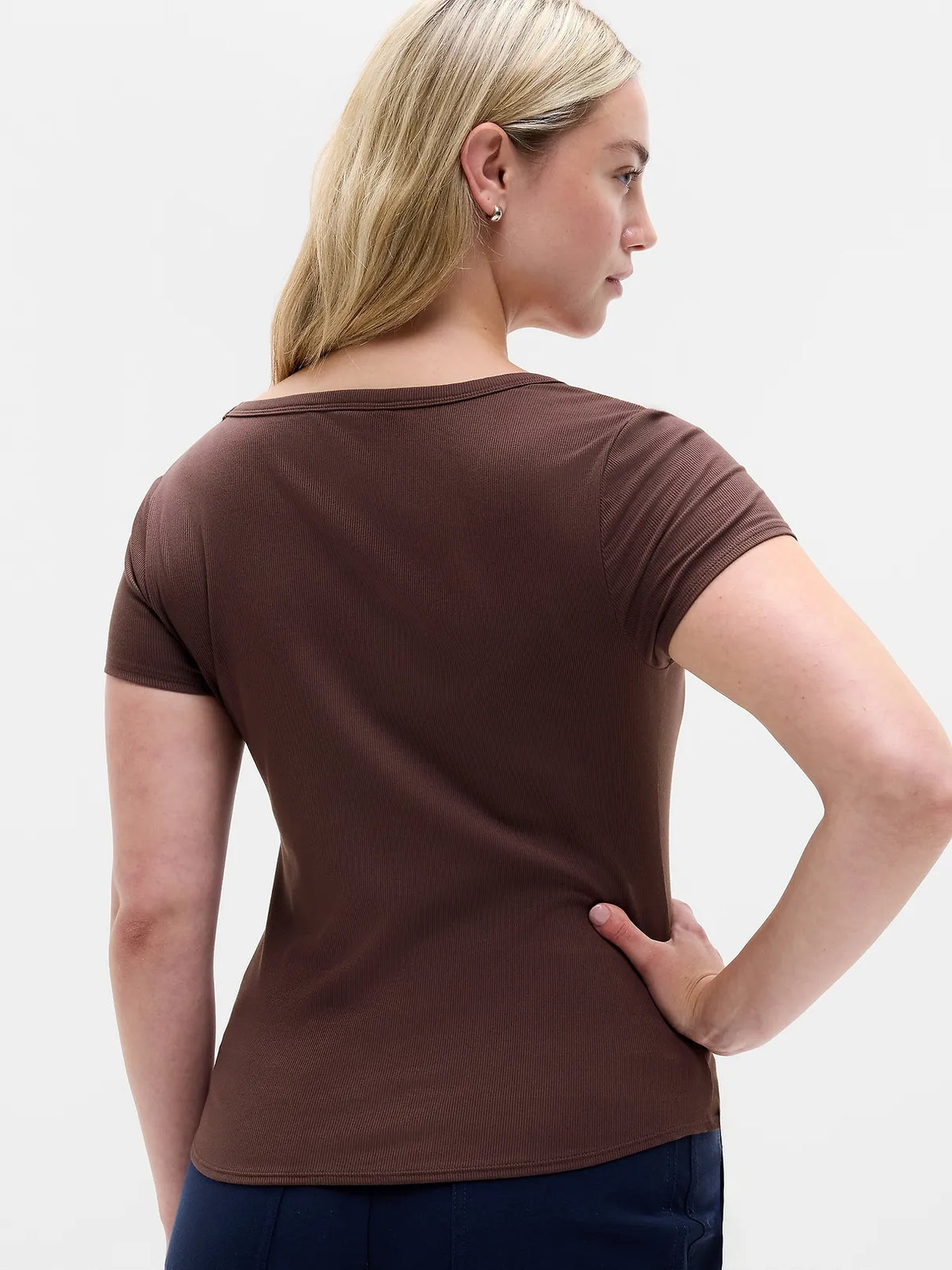Signature Rib Scoop Tee