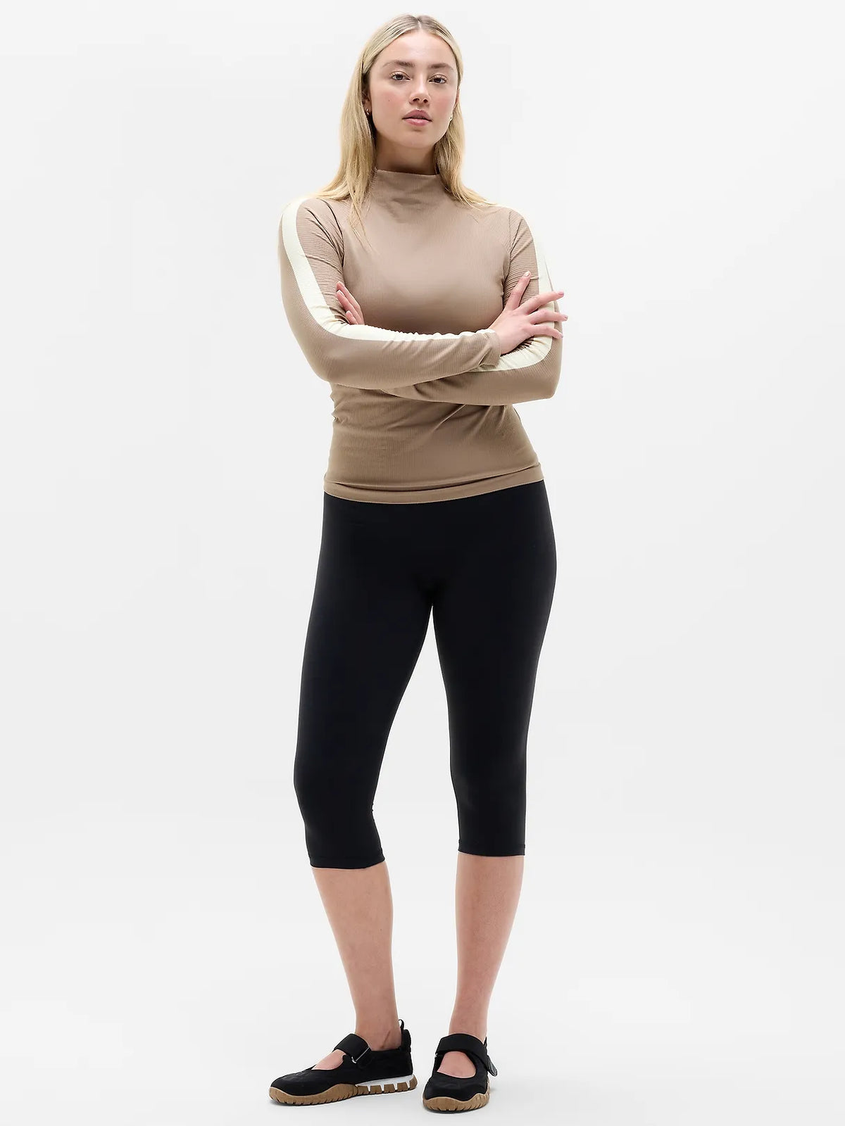 Renew Seamless Mock Neck Top