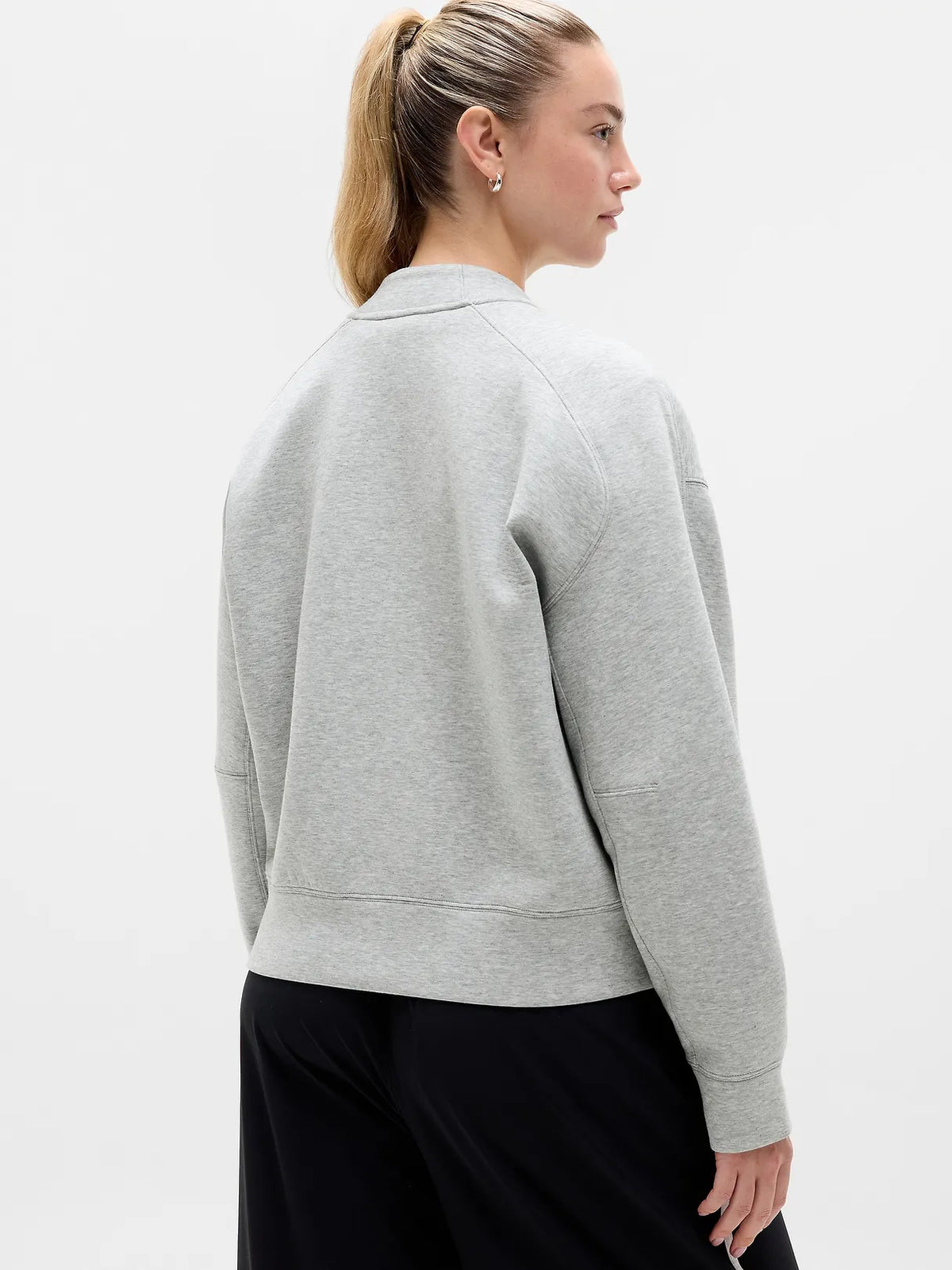 Form Knit Bomber Sweatshirt