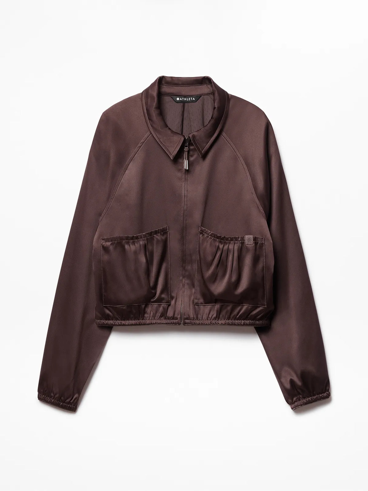 Athleta Girl Pleat Perfect Satin Jacket