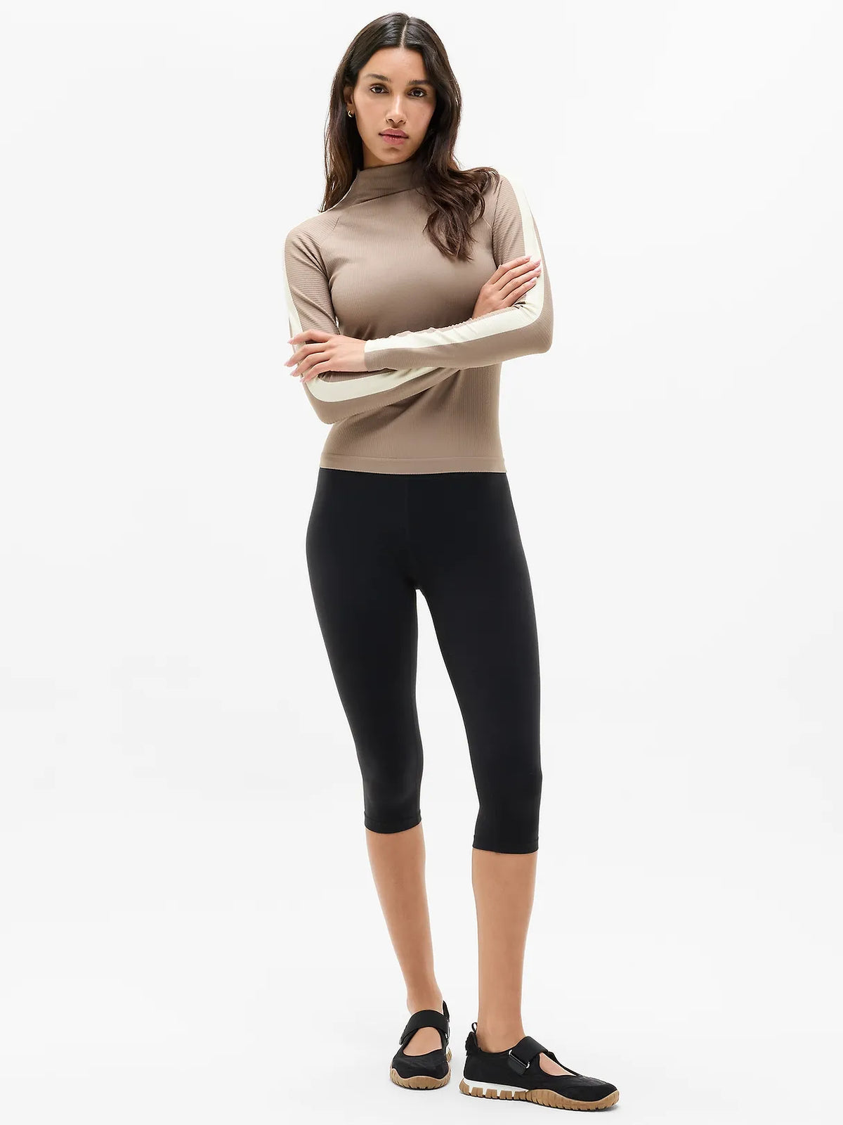 Renew Seamless Mock Neck Top