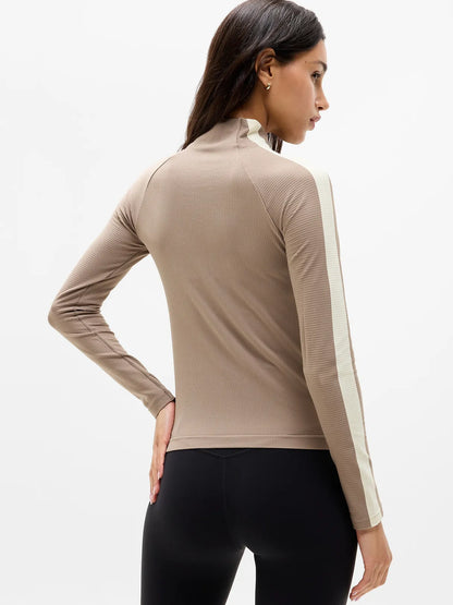 Renew Seamless Mock Neck Top