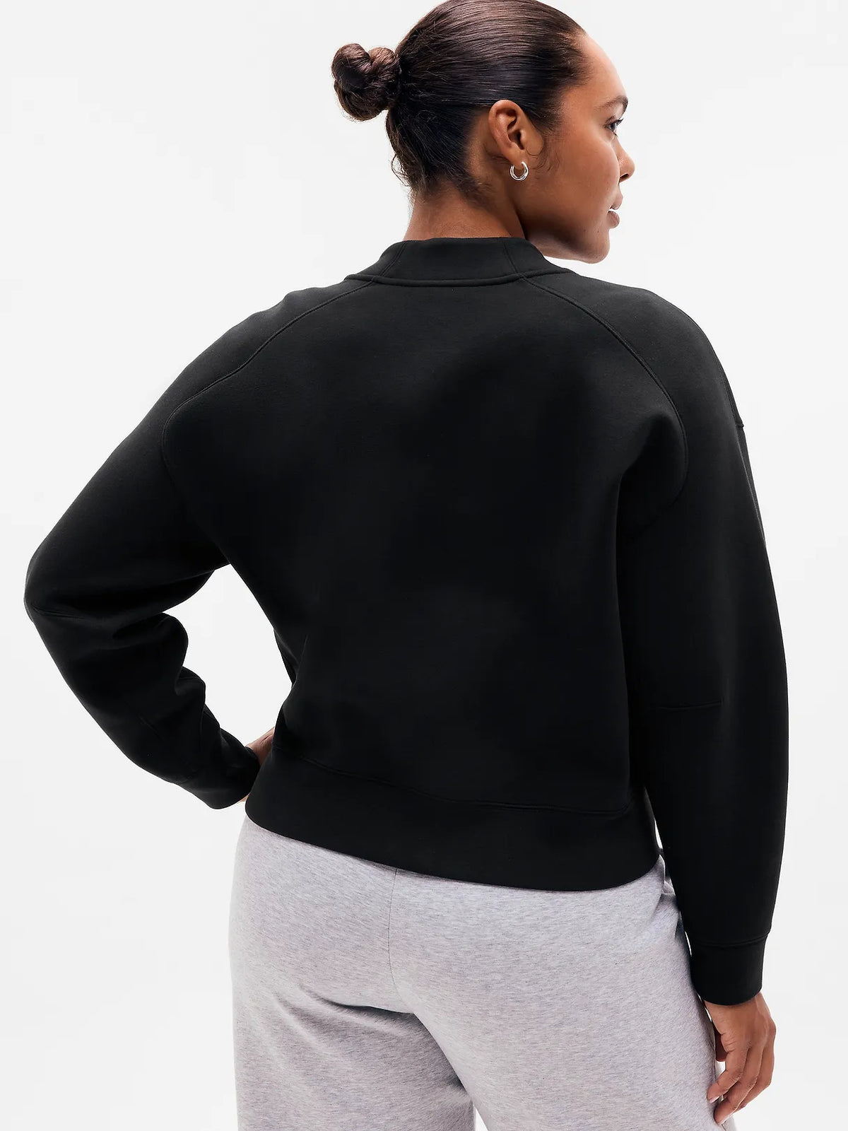 Form Knit Bomber Sweatshirt