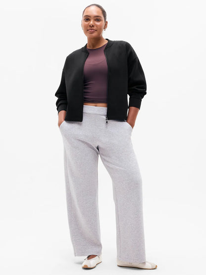 Form Knit Bomber Sweatshirt