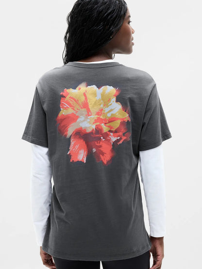 Favorite Cotton Relaxed Graphic Tee