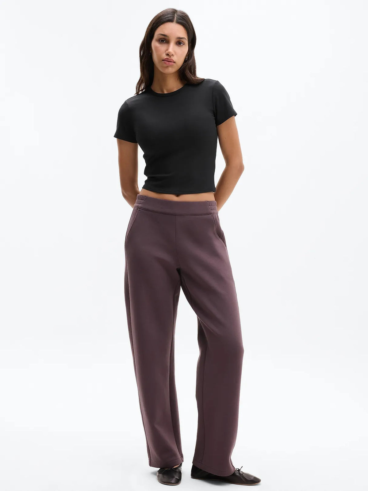 Signature Rib Crop Tee