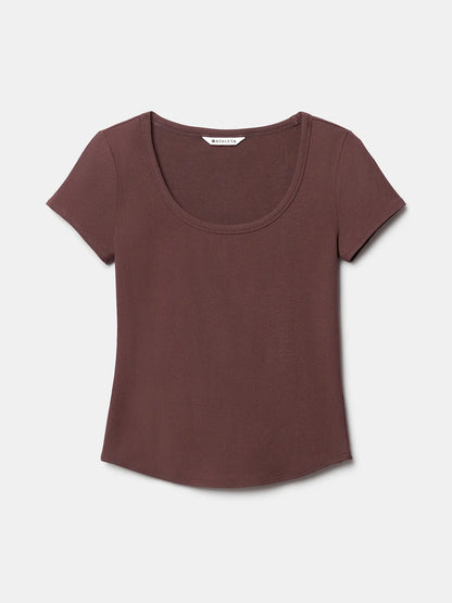 Signature Rib Scoop Tee